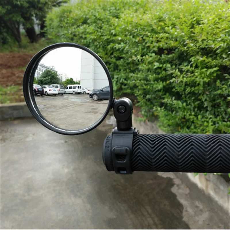 High-quality e-bike accessories UAE showcasing a durable handlebar mirror for enhanced safety and awareness